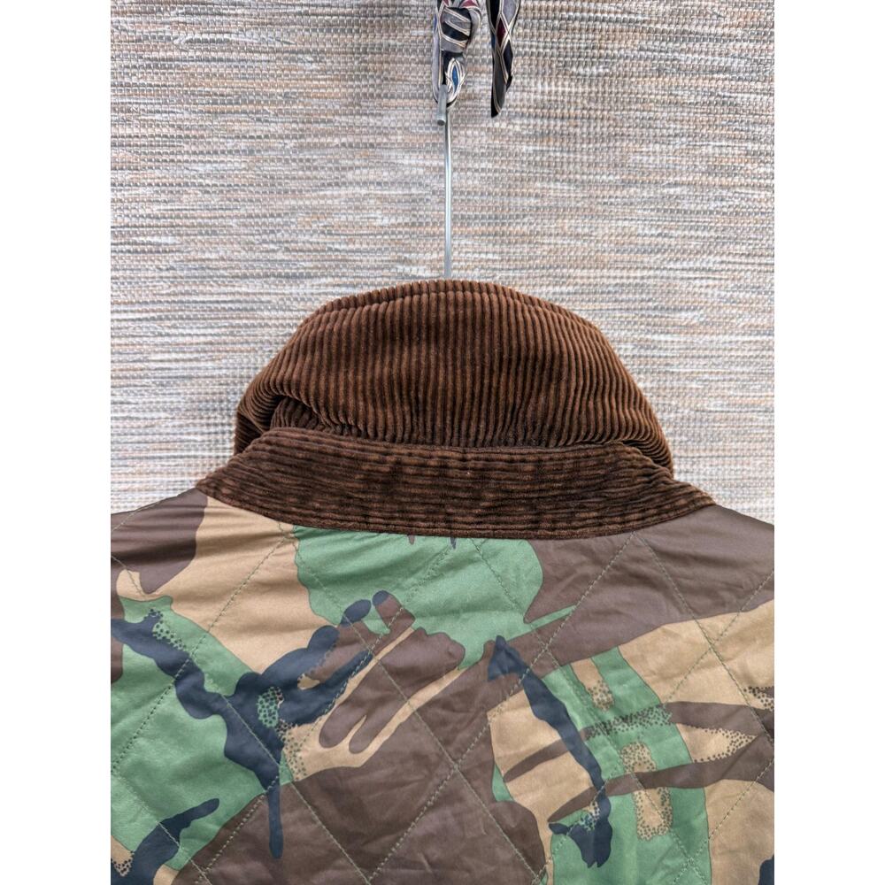 Polo Ralph Lauren Mens Jacket Green Size 3XB Reversible Quilted Camo Barn - Picture 12 of 16